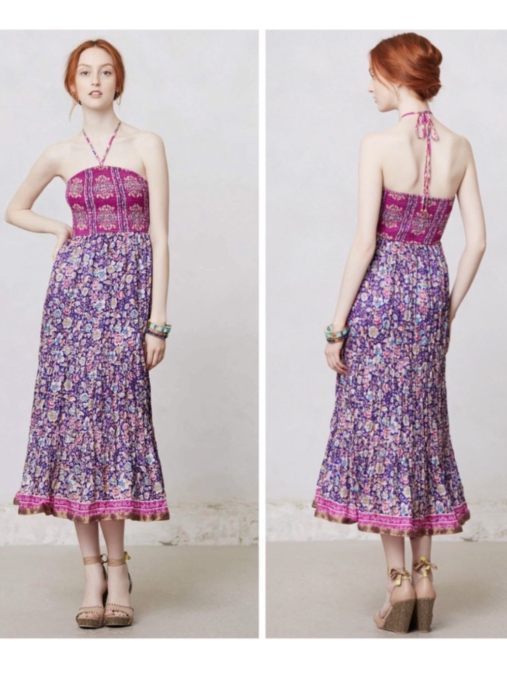 Anthropologie Maeve Women’s Daleka Day Silk Dress Size XS